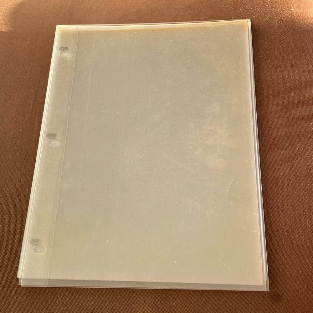Clear Sheet/Page Protectors, Letter Size, 10 Pack